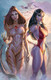 Vampirella X Witchblade #1 Dynamite.com Ale Garza Virgin Metal