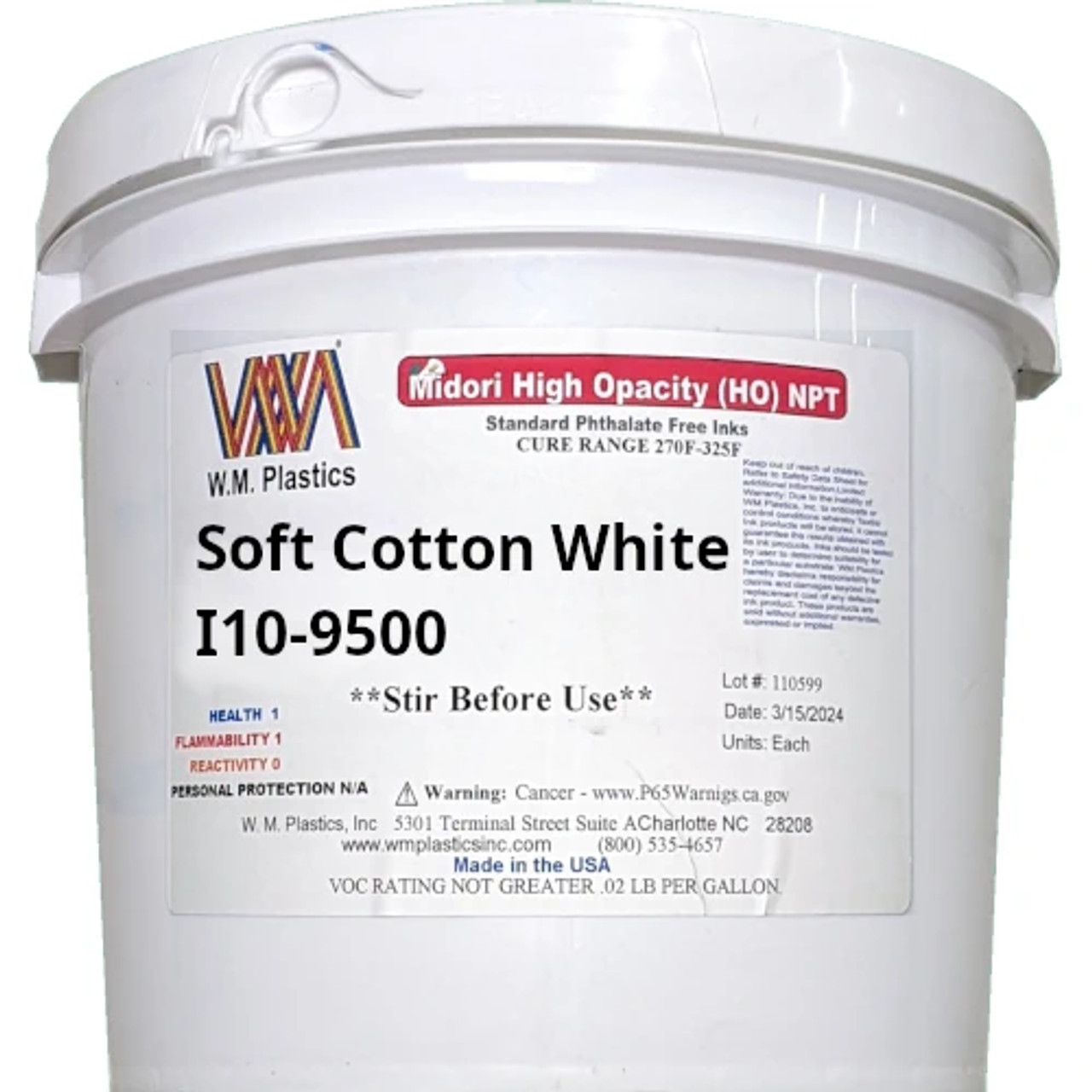 WM Plastics Soft Cotton White I10-9500