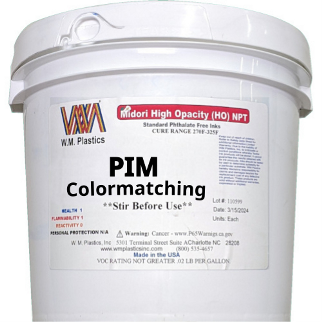 WM Plastics PIM HO Colormatching Series