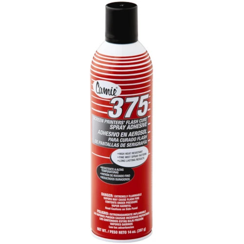Camie 375 Screen Printers Flash Cure Adhesive, 14oz Can