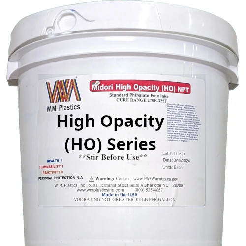 WM Plastics High Opacity (HO) Series Plastisol Screen Printing Ink