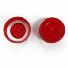 34mm Wadded Flagon cap red pack of 10