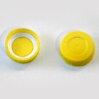34mm flagon Cap Yellow Wadded pack of 10
