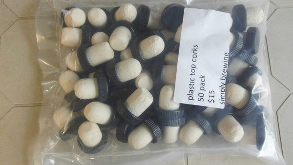 plastic top corks