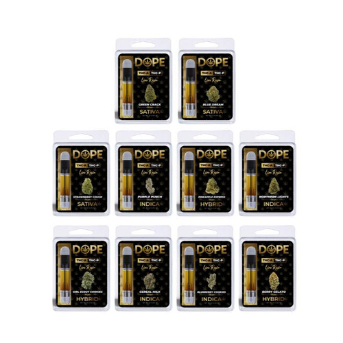 10-pack THCA vape cartridge bundle with live resin (Sativa, Indica, Hybrid strains)