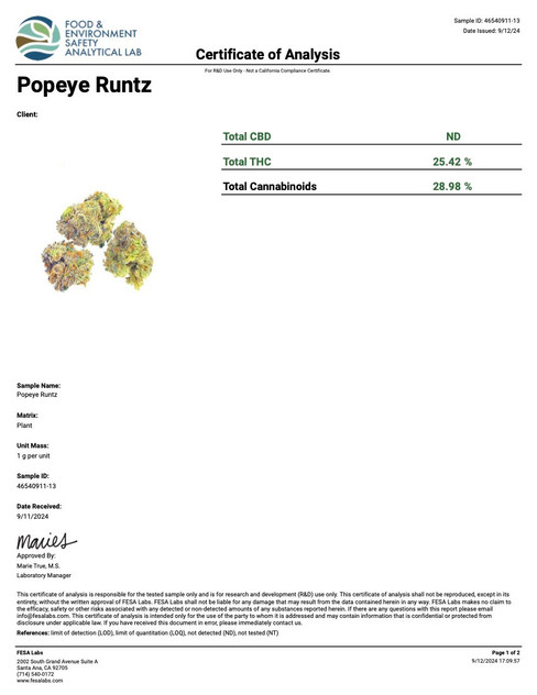 Popeye Runtz Strain | THCA Flower 1 LB (old and ugly) Popeye Runtz Strain | THCA Flower 1 LB (old and ugly)