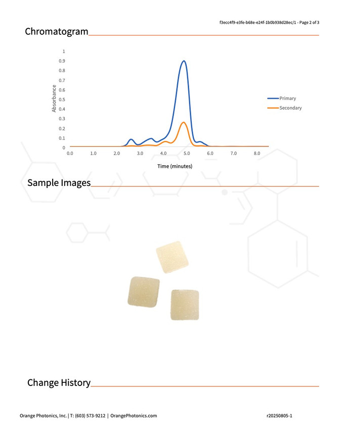 COA of Strawberry THC Gummies page 2