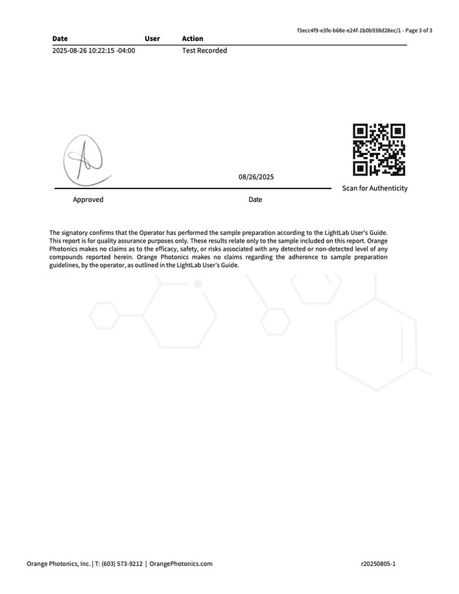 COA of Green Apple THC Gummies page 3