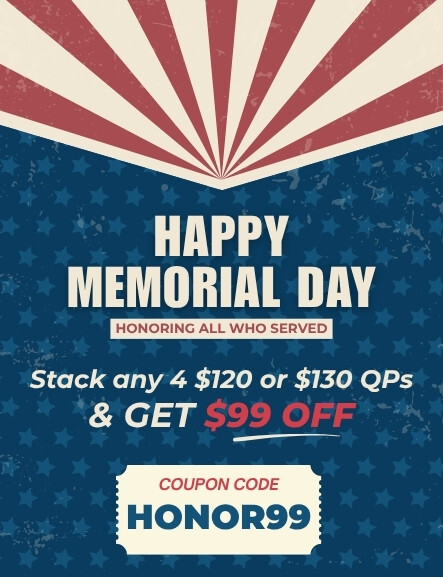 Memorial Day Sale on THCA QP