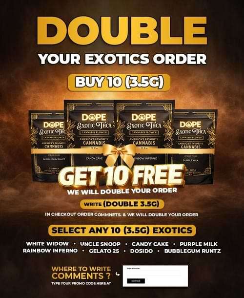 Get 10 (3.5g) Exotic THCA Flower for Free