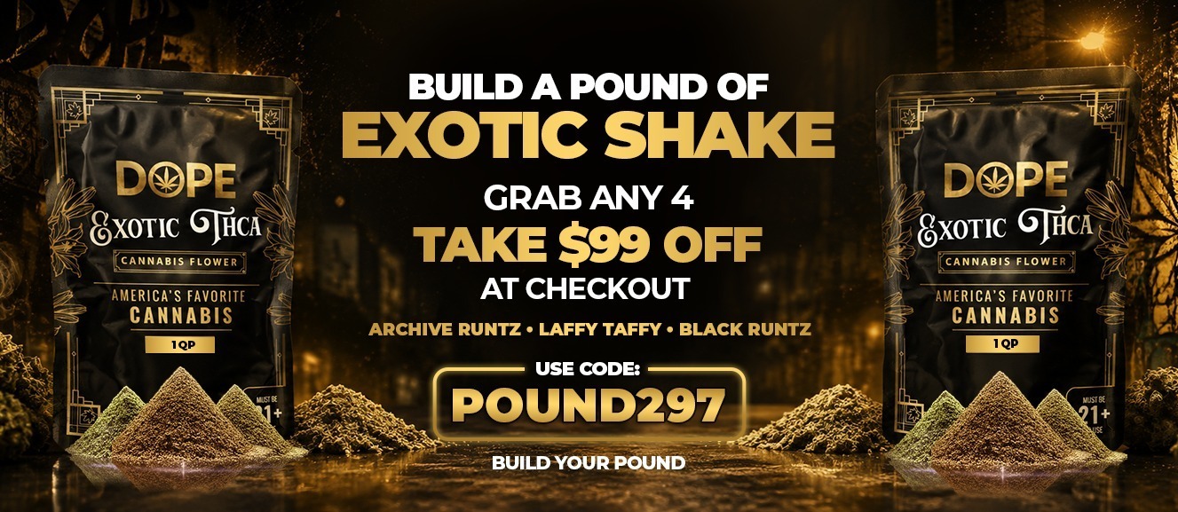 Exotic THCA Shake - coupon code