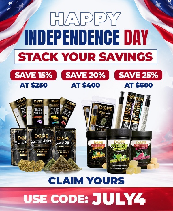 Independence day sale on THCA products
