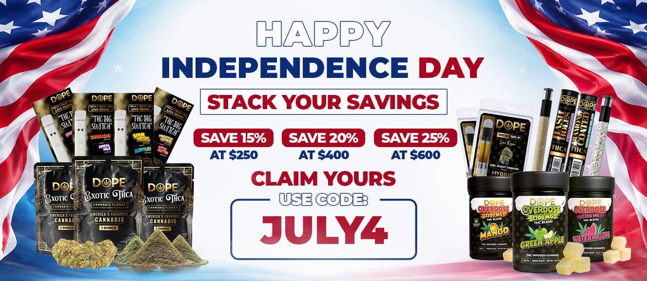 Independence day sale on THCA products