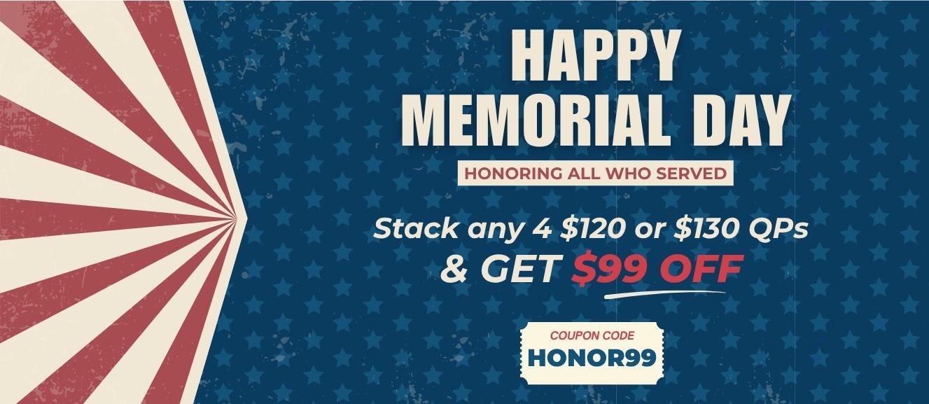 Memorial Day Sale on THCA QP