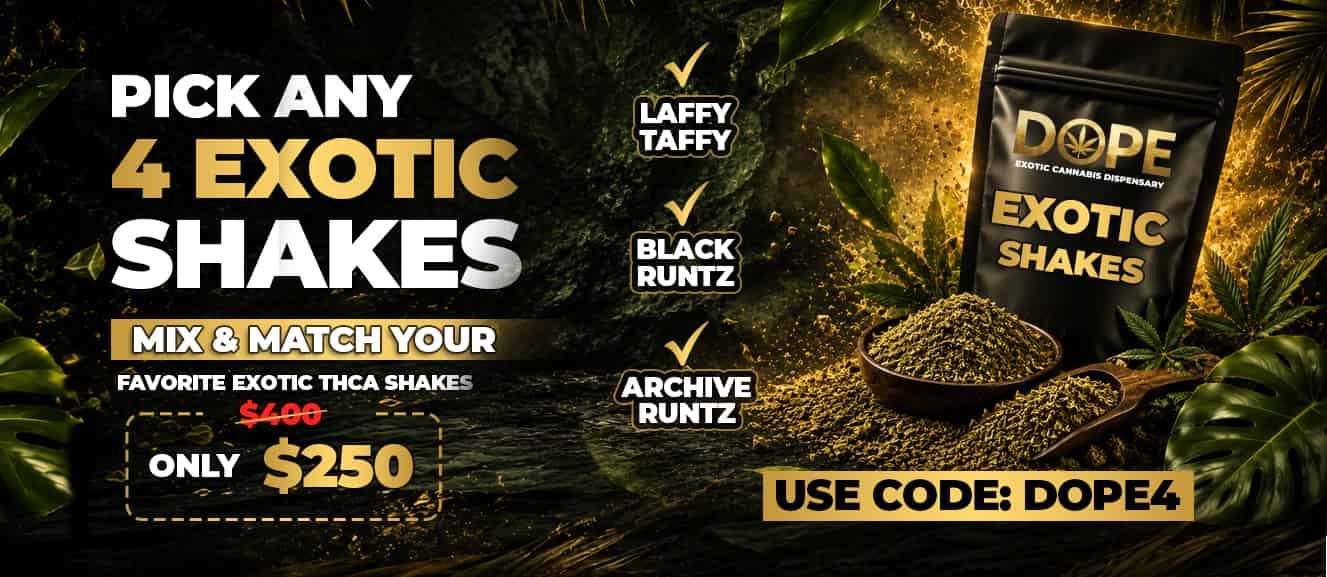 Promo for THCA Exotic Shake