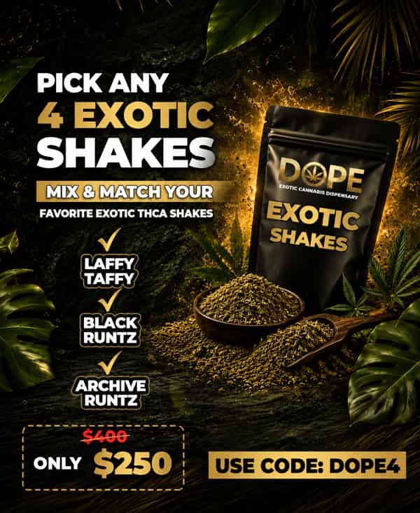 Promo for THCA Exotic Shake