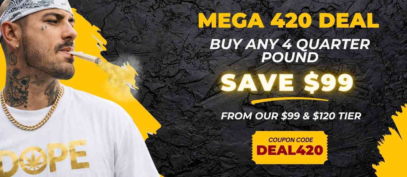 BUY 4 QUARTER POUND, UNLOCK YOUR $99