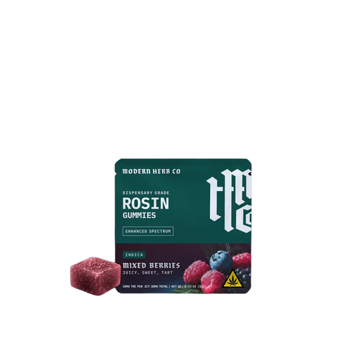 Modern Herb Co. | Gummies | Delta 9 | Live Rosin | Indica | 3 Count