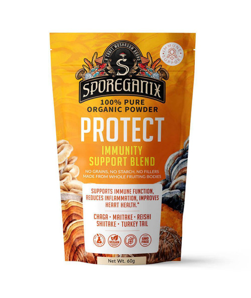 Sporeganix | 100% Pure Organic Mushroom Powder | 60 Grams | Protect | Immunity Support Blend