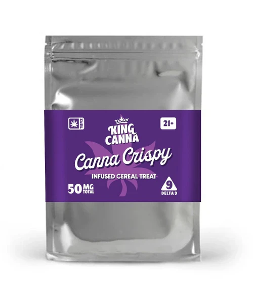 King Canna | Canna Krispie | Infused Cereal Treat | Delta 9 | 30ct Refill Bag