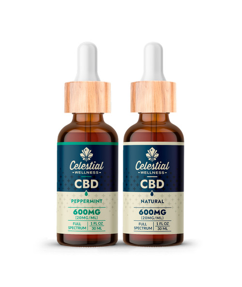 Celestial Wellness 600mg Tincture with Full Spectrum CBD