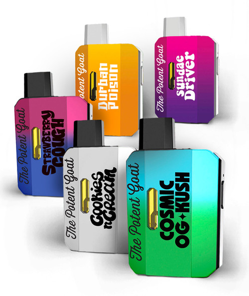 The Potent Goat Disposable 3.5 Grams Vape with Live Resin and THCA Blend