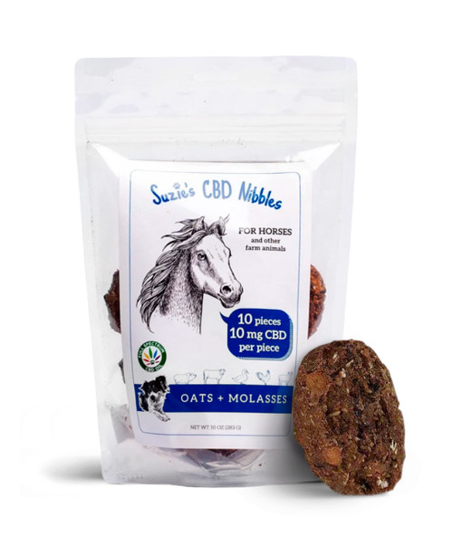 Suzie’s Pet Treats 10 mg CBD Nibbles for Horses 10 Count