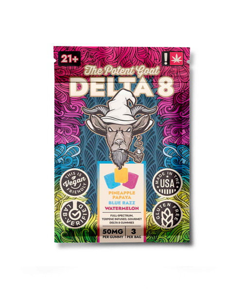 The Potent Goat | Gummies | Delta-8 | 3pk