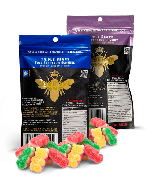 Crowntown Cannabis | Gummies | Full Spectrum | CBD | 600mg | 30 Count