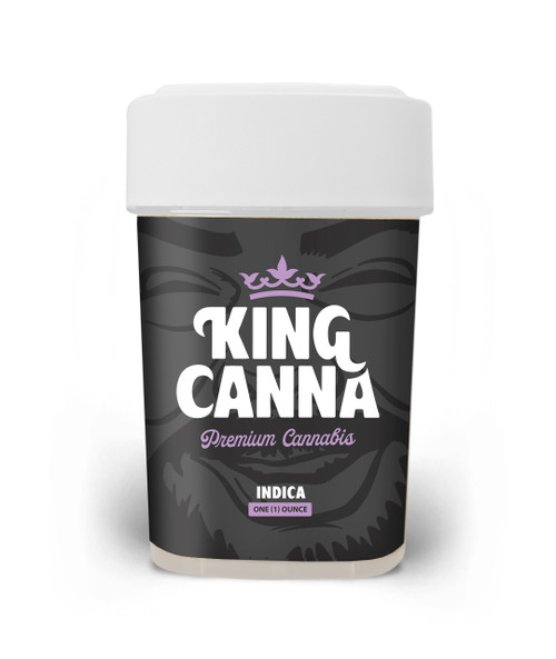 King Canna THCA Flower 1 Oz.  Indica Jar