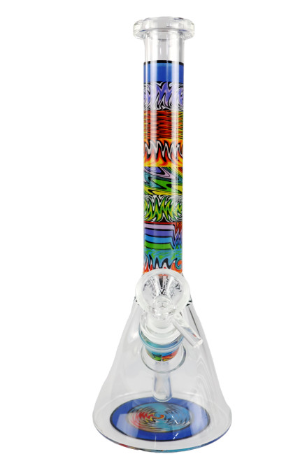 SirEEL | 9.5" Wig Wag Beaker Bong with Bowl | Assorted