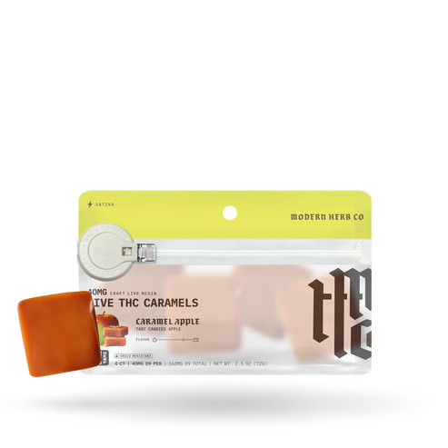 Modern Herb Co. | Caramels | Delta 9 | Live Resin | 4 Count