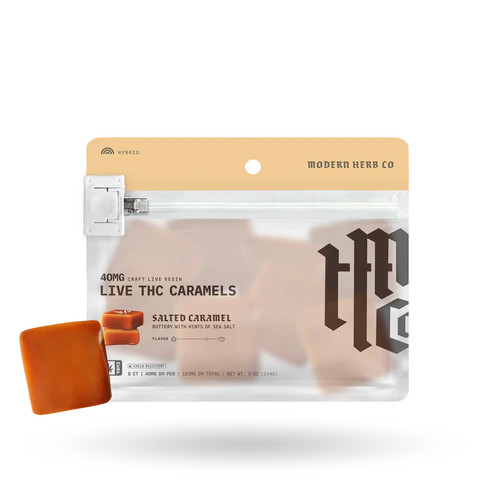 Modern Herb Co. | Caramels | Delta 9 | Live Resin | 8 Count