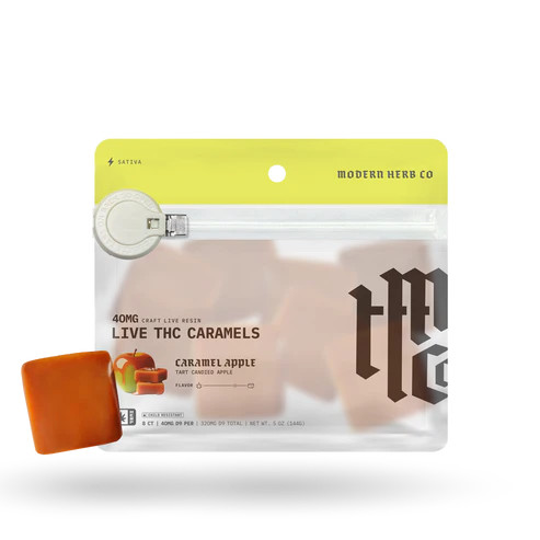 Modern Herb Co.  | Caramels | Delta 9 | Live Resin | 8 Count