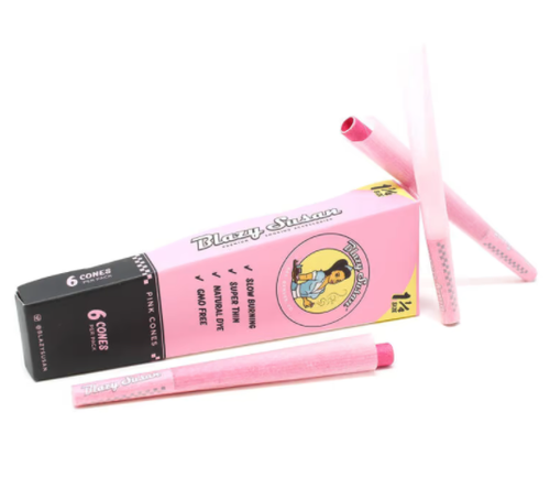 Blazy Susan | 6ct Pink Cones | 1 1/4 | 21pk