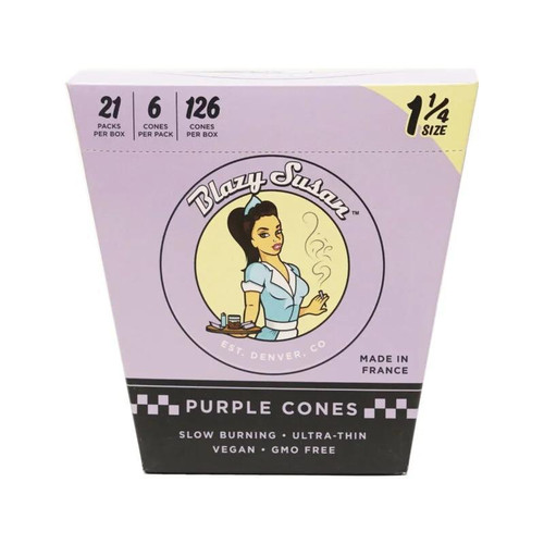 Blazy Susan | 6ct Purple Cones | 1 1/4 | 21pk