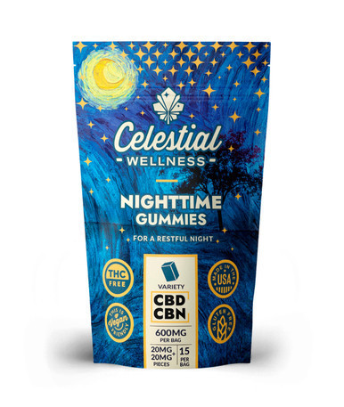 Celestial Wellness | Gummies | CBD + CBN | 15ct | Nighttime