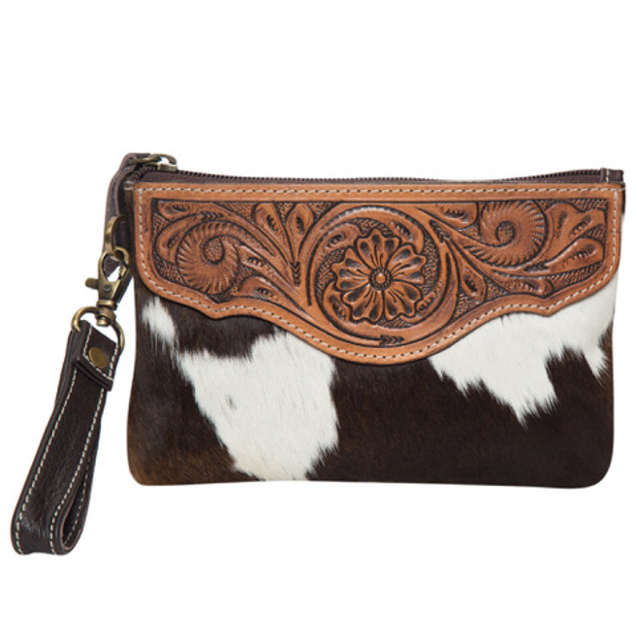 Cowhide Purse | Punchy Cactus | Western Boutique