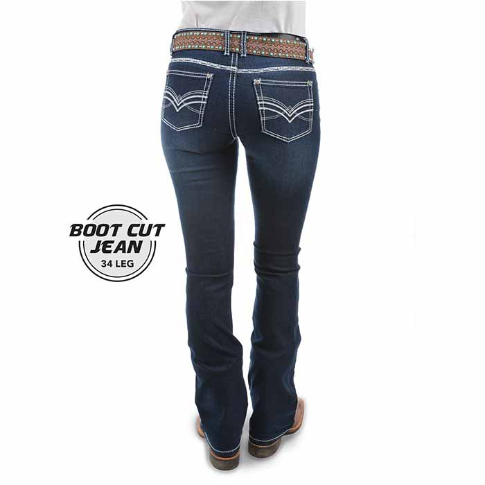 ladies cut jeans