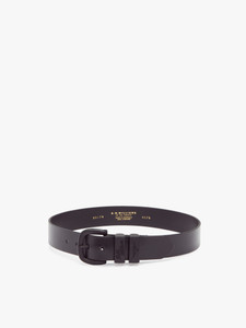R.M.Williams Slim Drover Belt in Black/Black R.M.Williams Slim Drover Belt in Black/Black