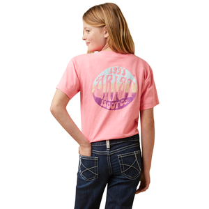 ARIAT GLS GROOVY SS TEE NEON PINK HEATHER