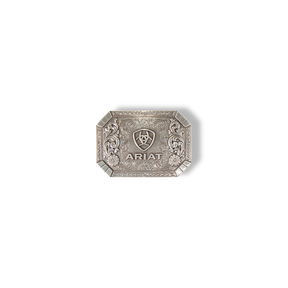 ARIAT RECTANGLE FLORAL SYMBOL BUCKLE