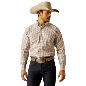 ARIAT MNS PRO SERIES SULTAN LS SHIRT - OFF WHITE