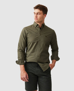 RODD & GUNN GUNN OXFORD PD LS SF SHIRT - FOREST