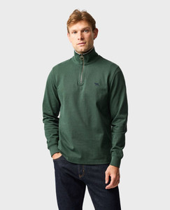 RODD & GUNN 14OZ 1/4 ZIP SWEAT - FOREST