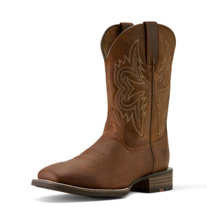 ARIAT MENS WESTERN BIG RIG IN DISTRESSED BROWN
