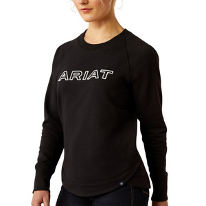 ARIAT WMNS BENICIA TEAM SWEATSHIRT- BLACK TEAM
