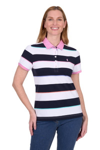 WMNS GLORIA SS POLO IN MULTI