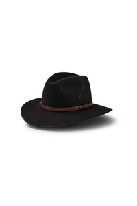 AKUBRA COOBER PEDY IN BLACK