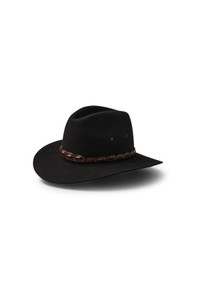 AKUBRA COOLABAH IN BLACK